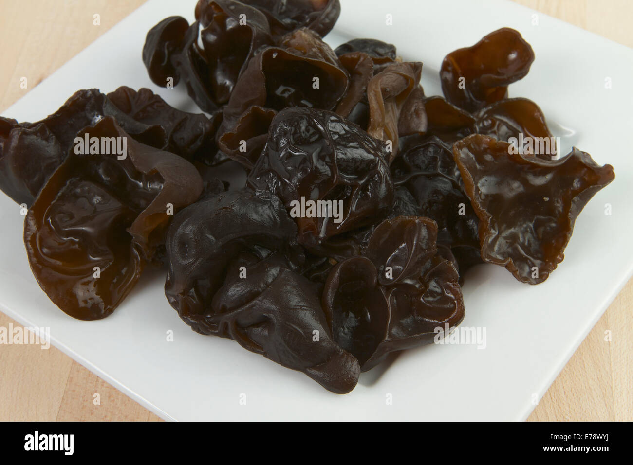 black wood ear mushrooms Auricularia Polytricha Stock Photo Alamy