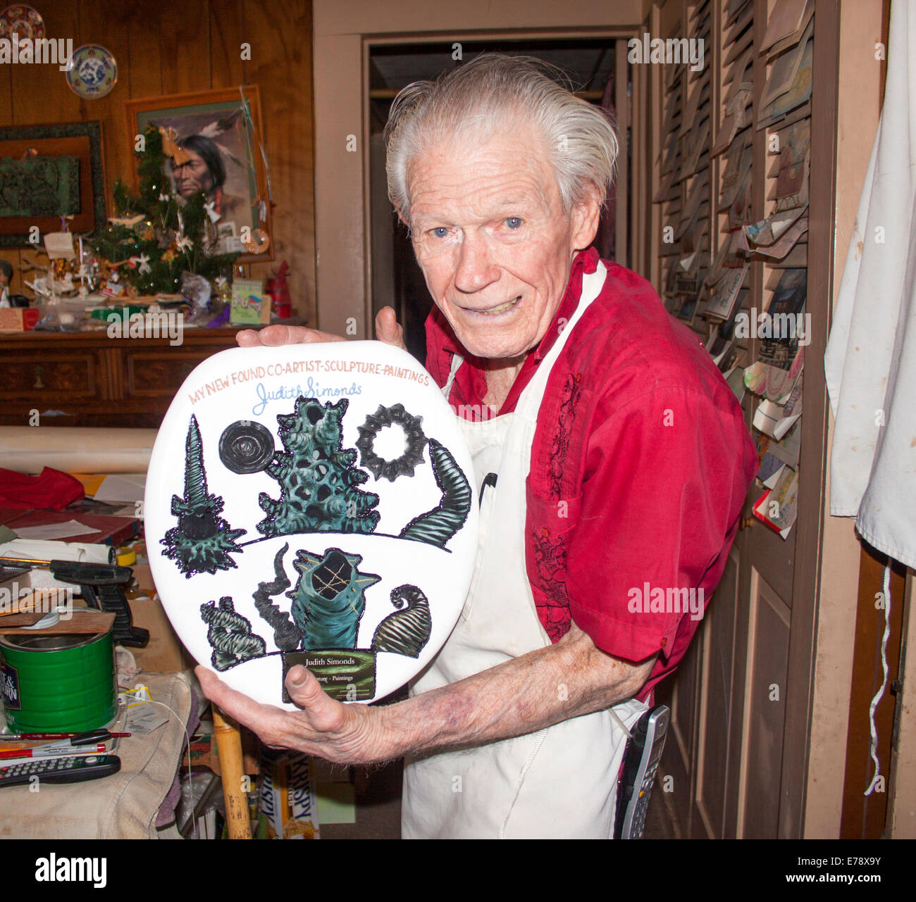 Barney Smiths Toilet Seat Art Museum in San Antonio Texas Stock Photo