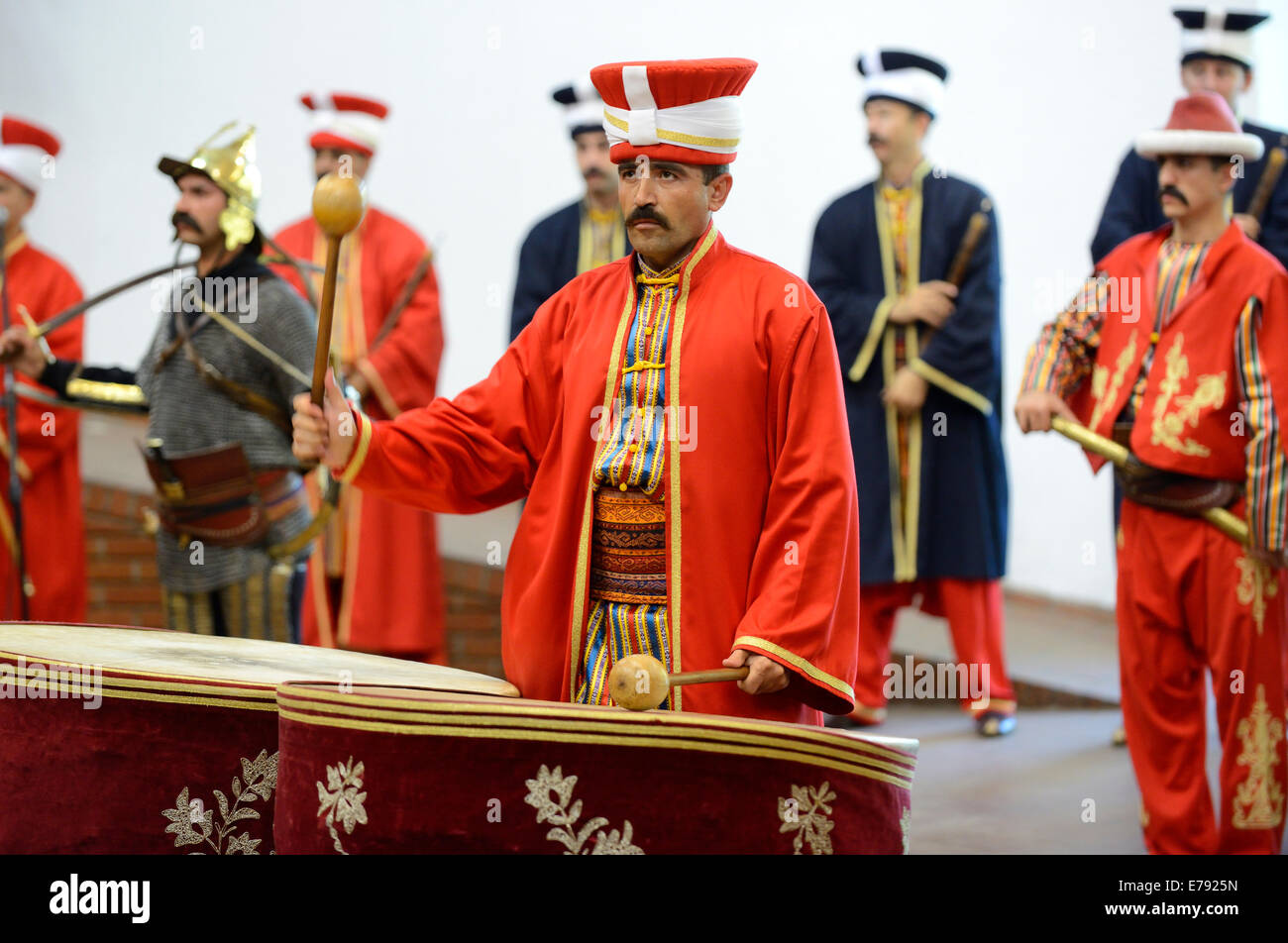Janissary military band, Askeri Müse, Istanbul Military Museum, Istanbul, Turkey Stock Photo