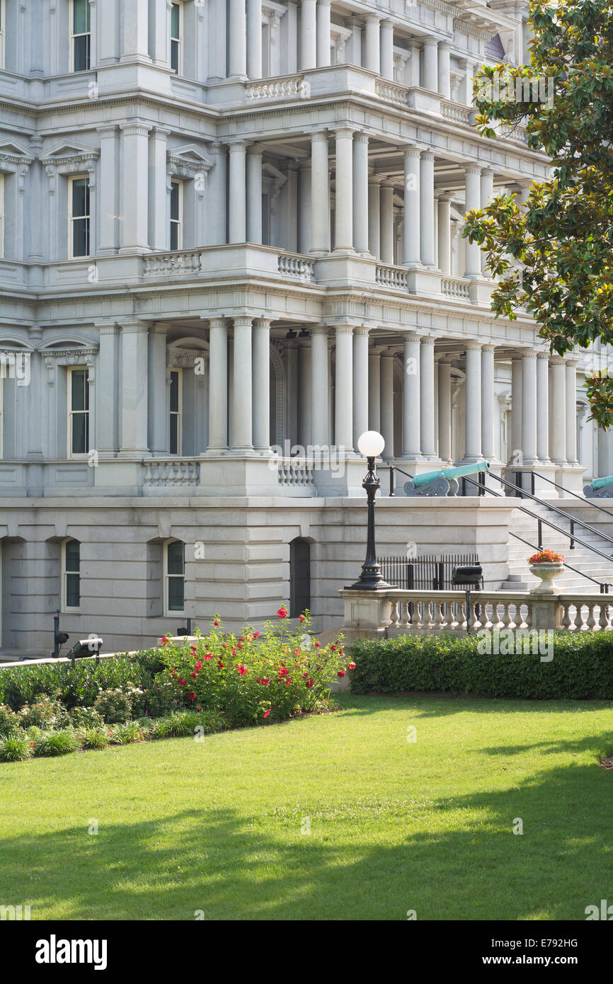 Eisenhower Executive Office Building in Washington with the Office of the Vice President Stock Photo