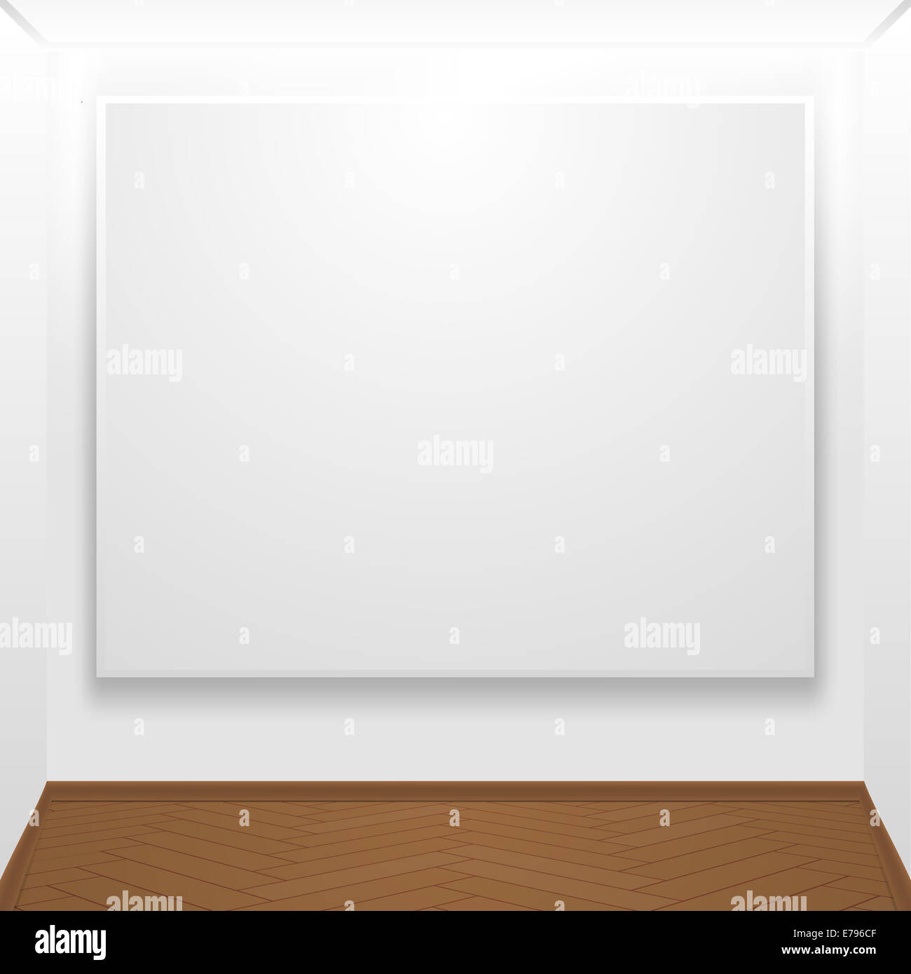 Blank canvas on display Stock Photo Alamy