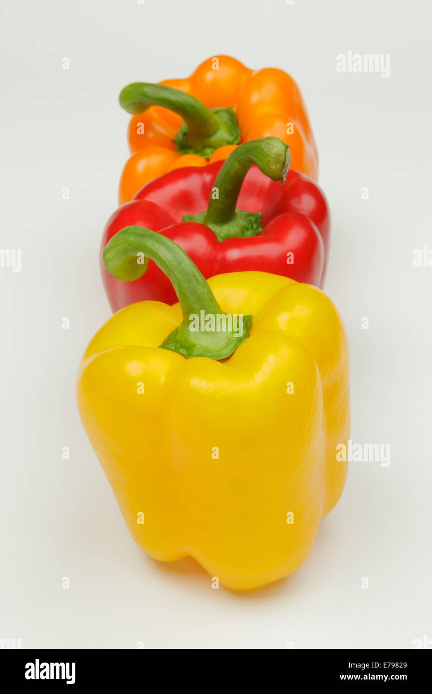 Three beautiful bell peppers hi-res stock photography and images - Alamy