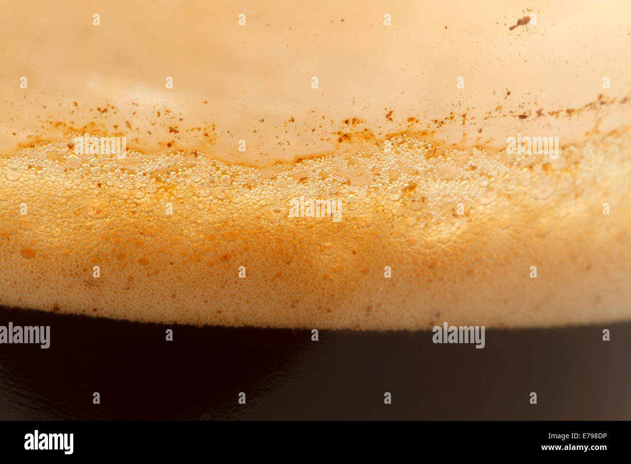 coffee foam close up Stock Photo