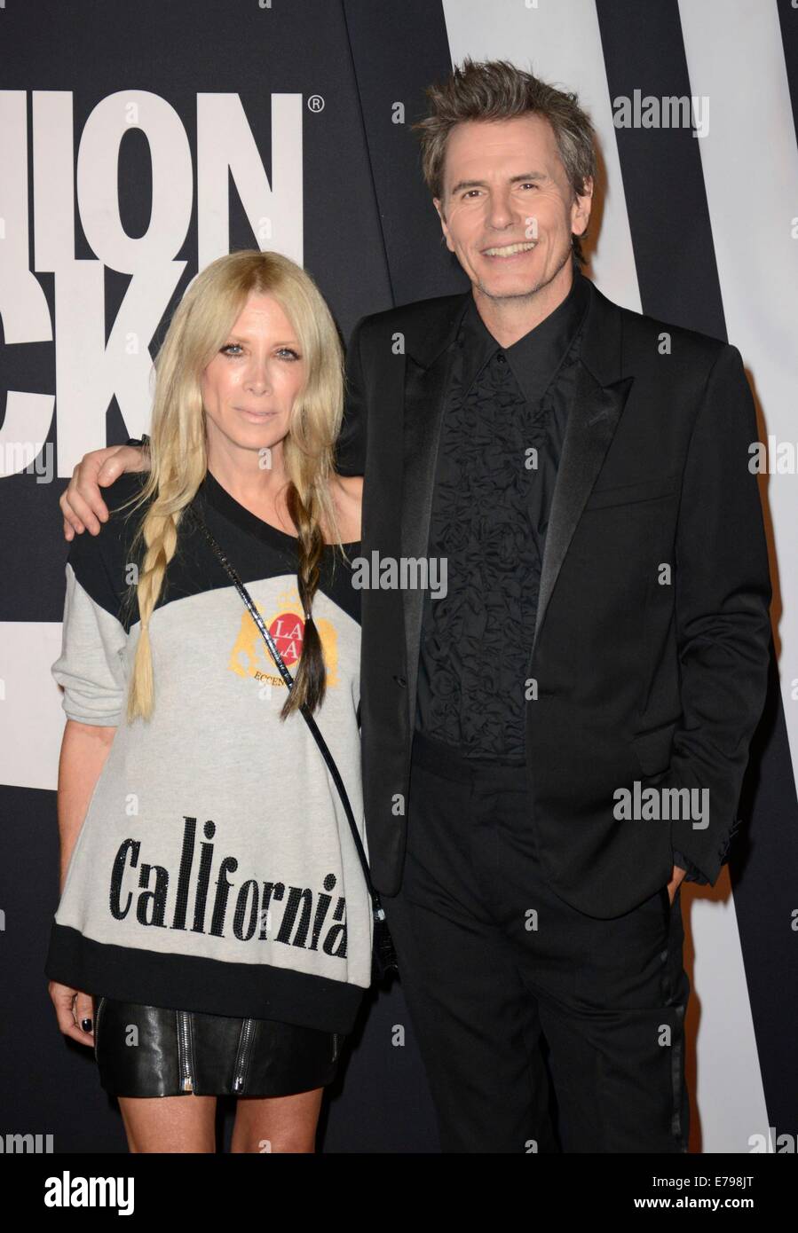 Brooklyn, NY, USA. 9th Sep, 2014. John Taylor, wife Gela Nash-Taylor at arrivals for Conde Nast Fashion Rocks Concert 2014, Barclays Center, Brooklyn, NY September 9, 2014. Credit:  Derek Storm/Everett Collection/Alamy Live News Stock Photo