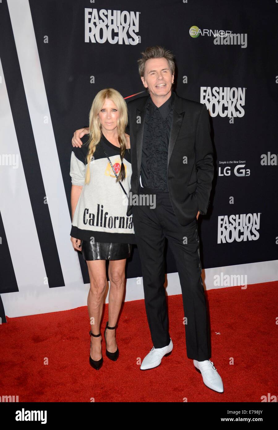 Brooklyn, NY, USA. 9th Sep, 2014. John Taylor, wife Gela Nash-Taylor at arrivals for Conde Nast Fashion Rocks Concert 2014, Barclays Center, Brooklyn, NY September 9, 2014. Credit:  Derek Storm/Everett Collection/Alamy Live News Stock Photo