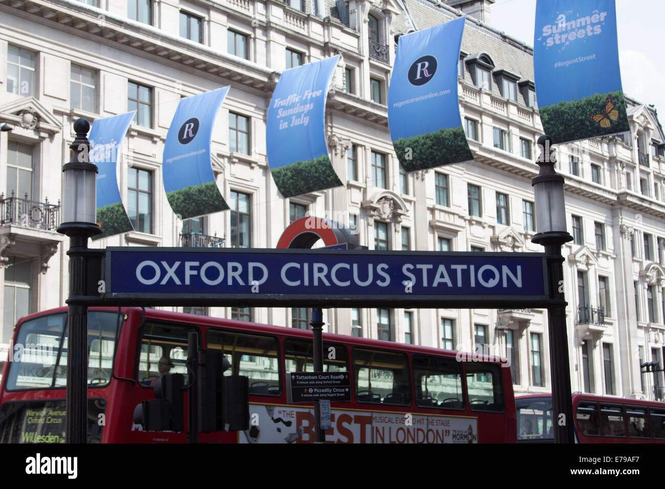 Oxford Circus Underground station Stock Photo Alamy
