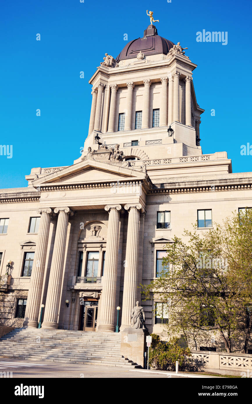 Manitoba Legislative Building in downtown of Winnipeg Stock Photo