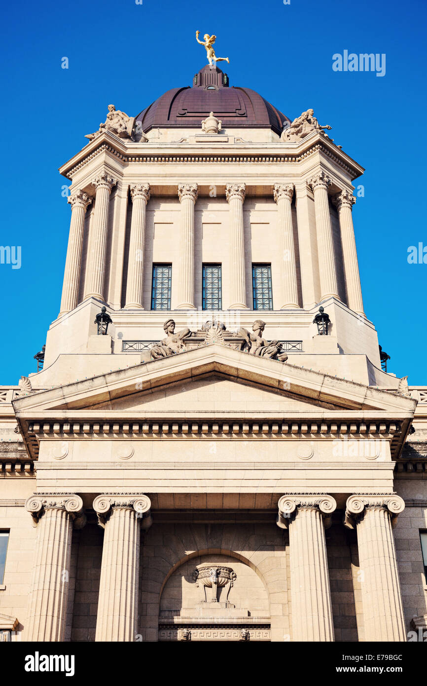 Manitoba Legislative Building in downtown of Winnipeg Stock Photo