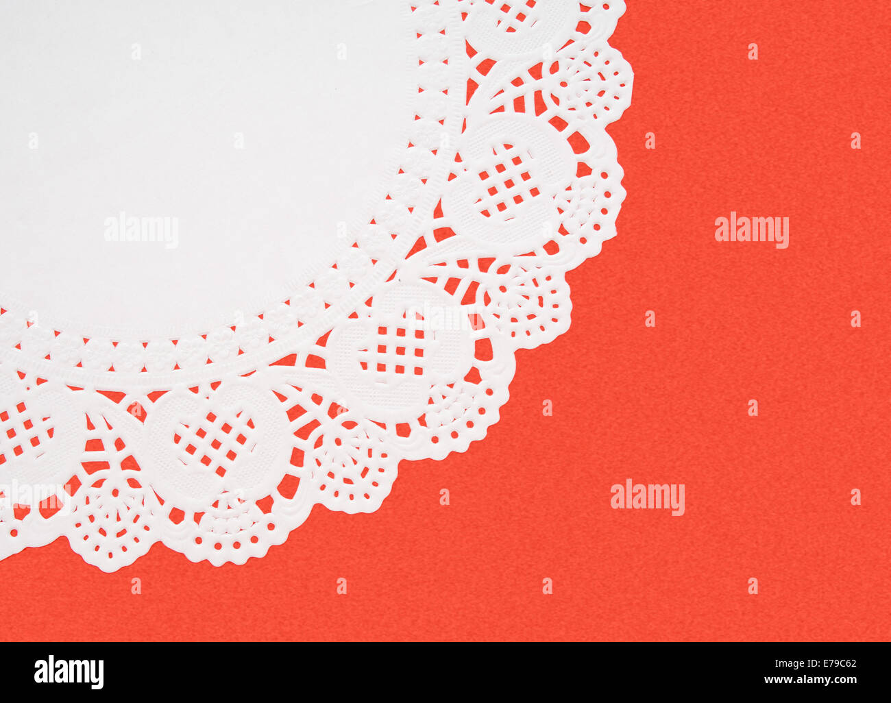Curved doily edging, background. Stock Photo