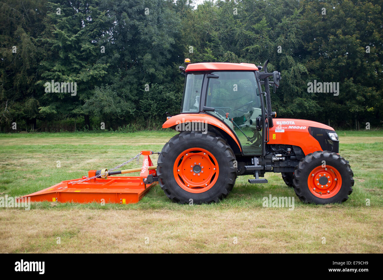 Deutz Fahr tractor in a field Stock Photo