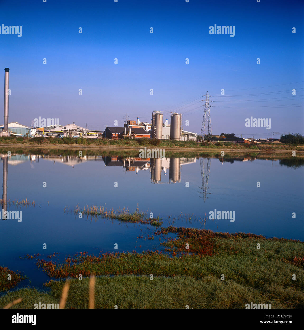 Factory Brantham Industrial Buildings Stock Photo