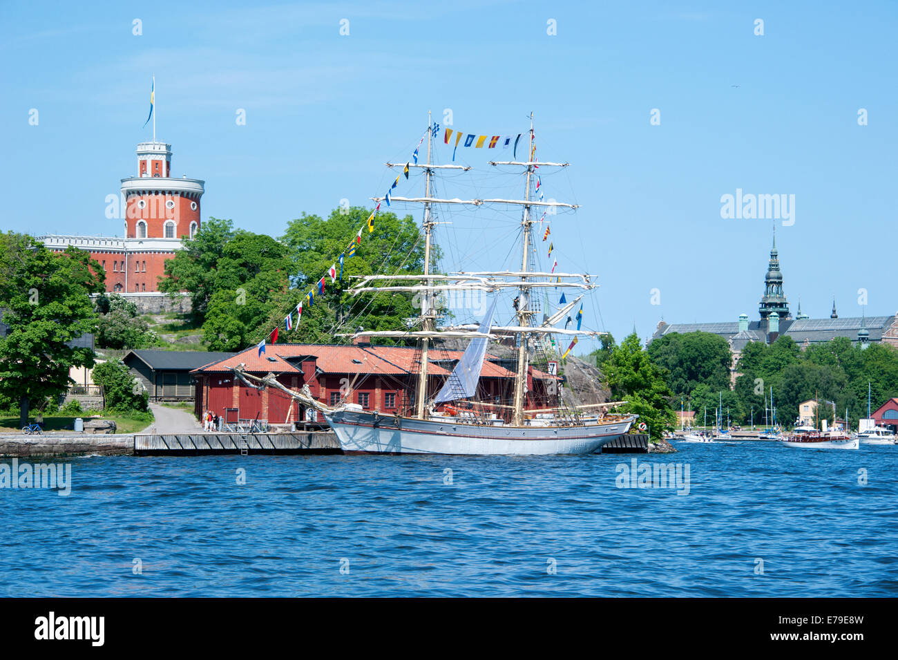 Sailboat, Djurgarden, Stockholm. Stock Photo