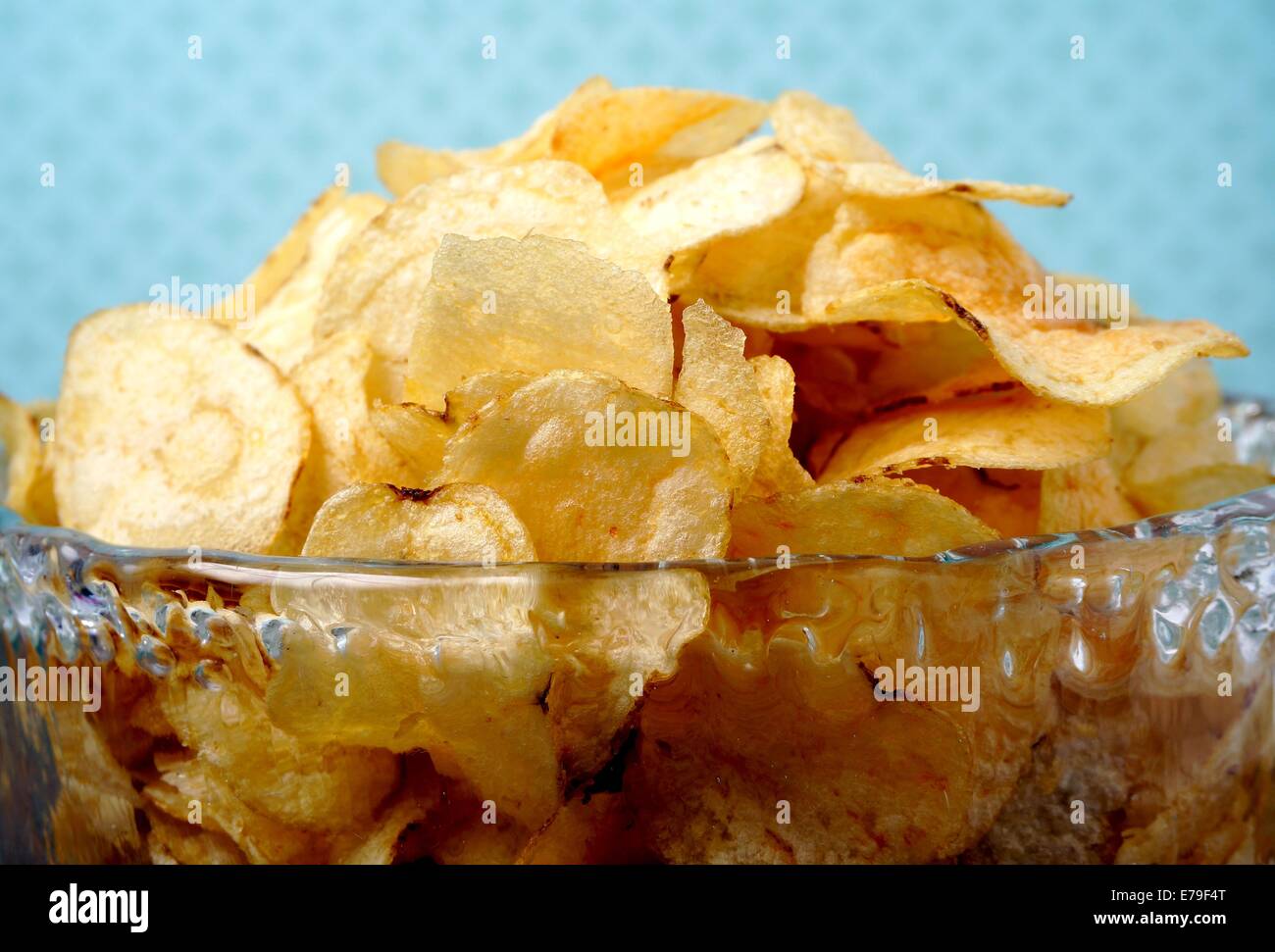 Potato chips, Unhealthy fried snack, Close up Stock Photo Alamy