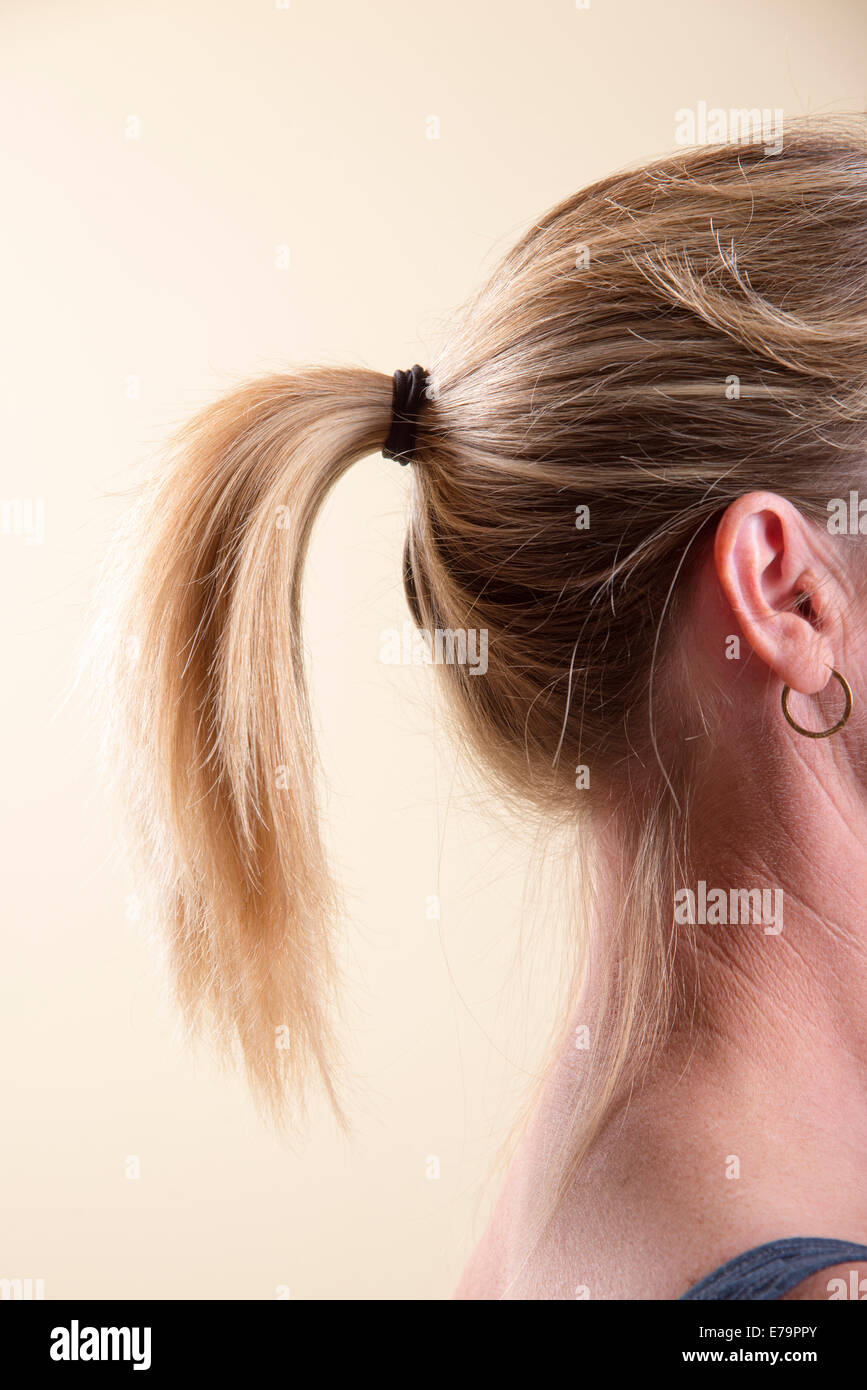 Ponytail Woman Hi res Stock Photography And Images Alamy