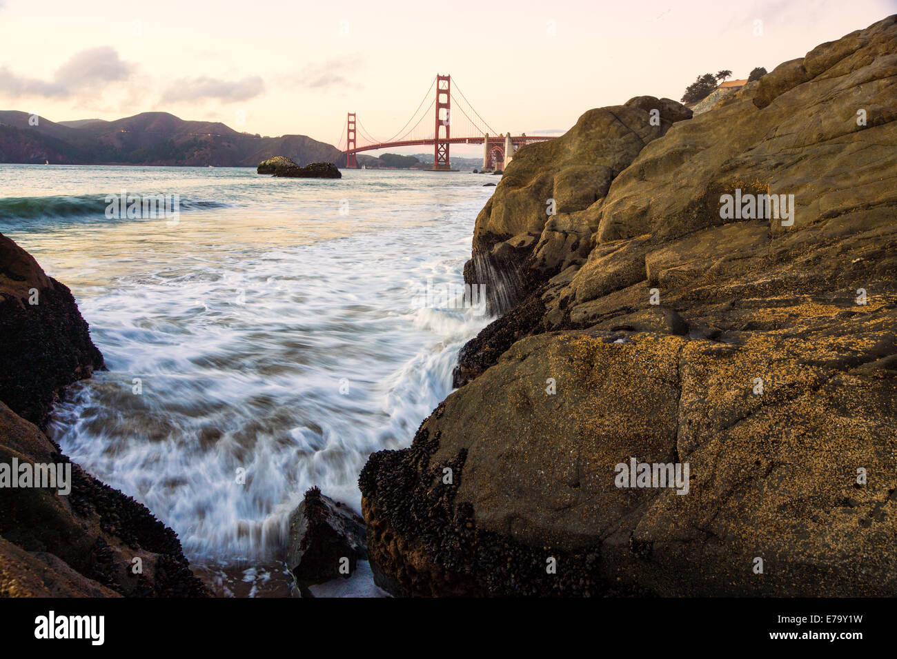 Golden Gate Bridge from Baker Beach in San Francisco Stock Photo - Alamy