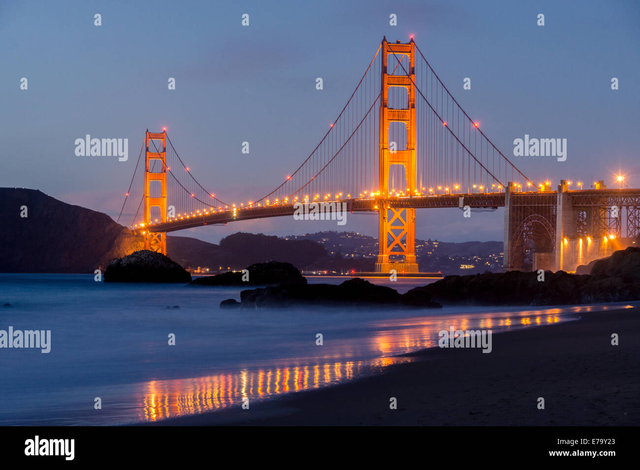 Golden Gate Bridge from Baker Beach in San Francisco Stock Photo Alamy