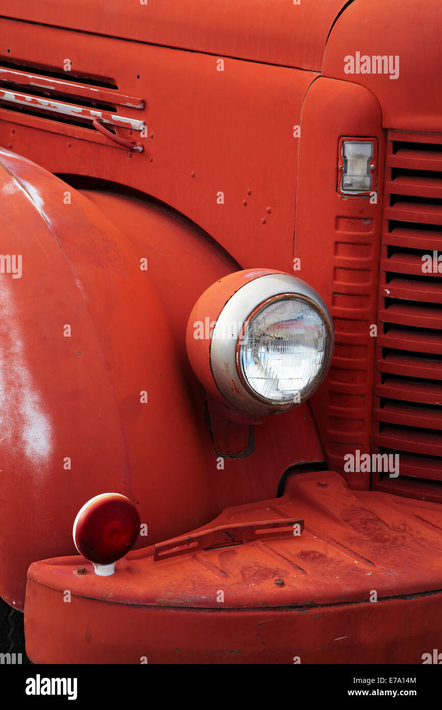 Old fire engine, Stovepipe Wells, Death Valley National Park, Mojave Desert, California, USA Stock Photo