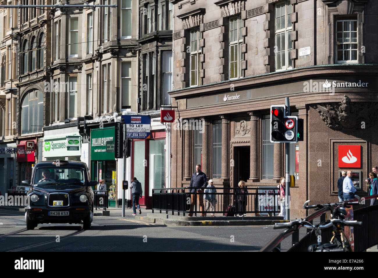 Shandwick Place street scene, Edinburgh Stock Photo