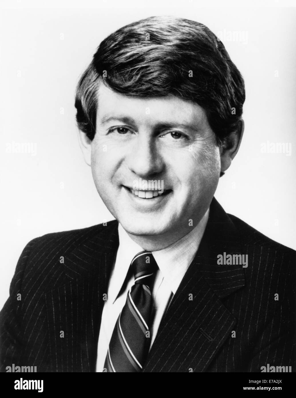 Ted Koppel, British-American Broadcast Journalist, Portrait, circa 1980's Stock Photo