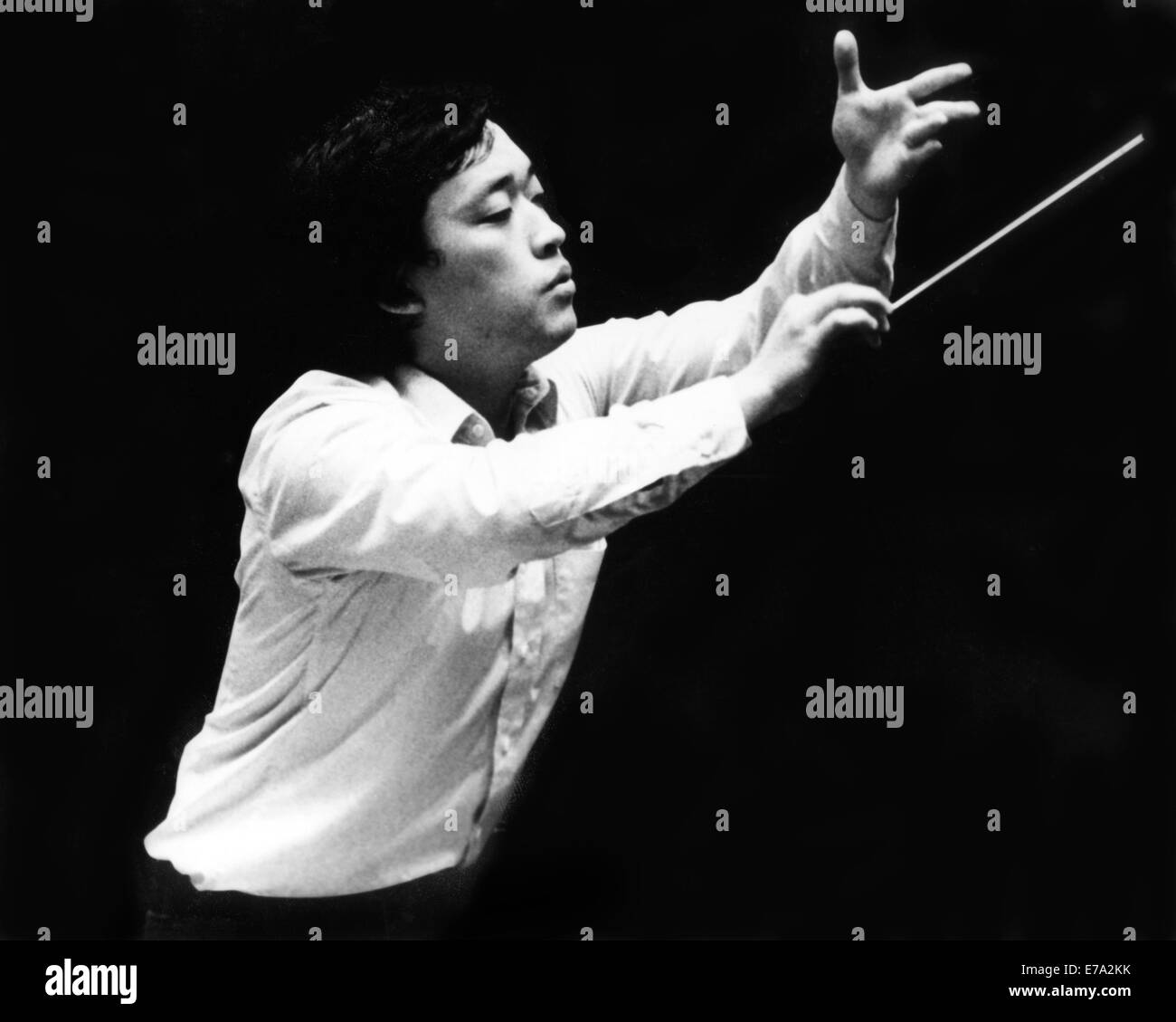 Myung-whun Chung, South Korean Pianist and Conductor, Portrait, circa 1980's Stock Photo