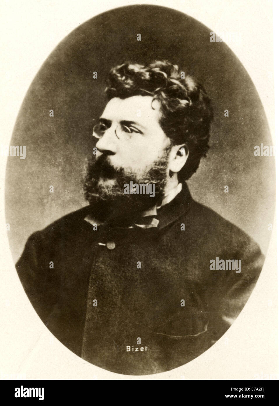 Georges Bizet, (1838-1875), French Composer, Portrait, 1875 Stock Photo