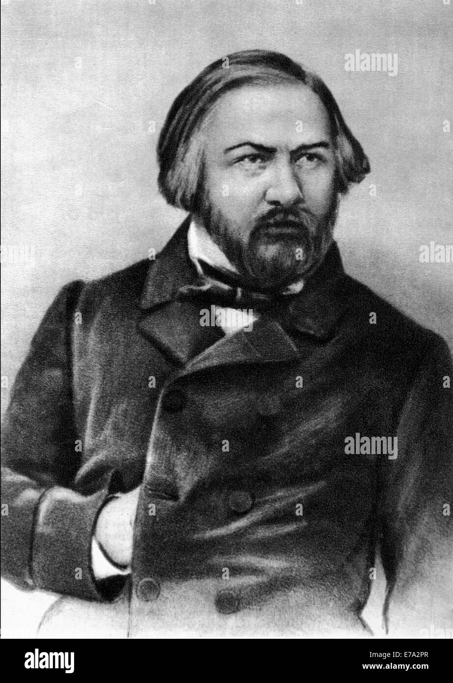 Mikhail Glinka (1804-1857), Russian Composer, Portrait Stock Photo