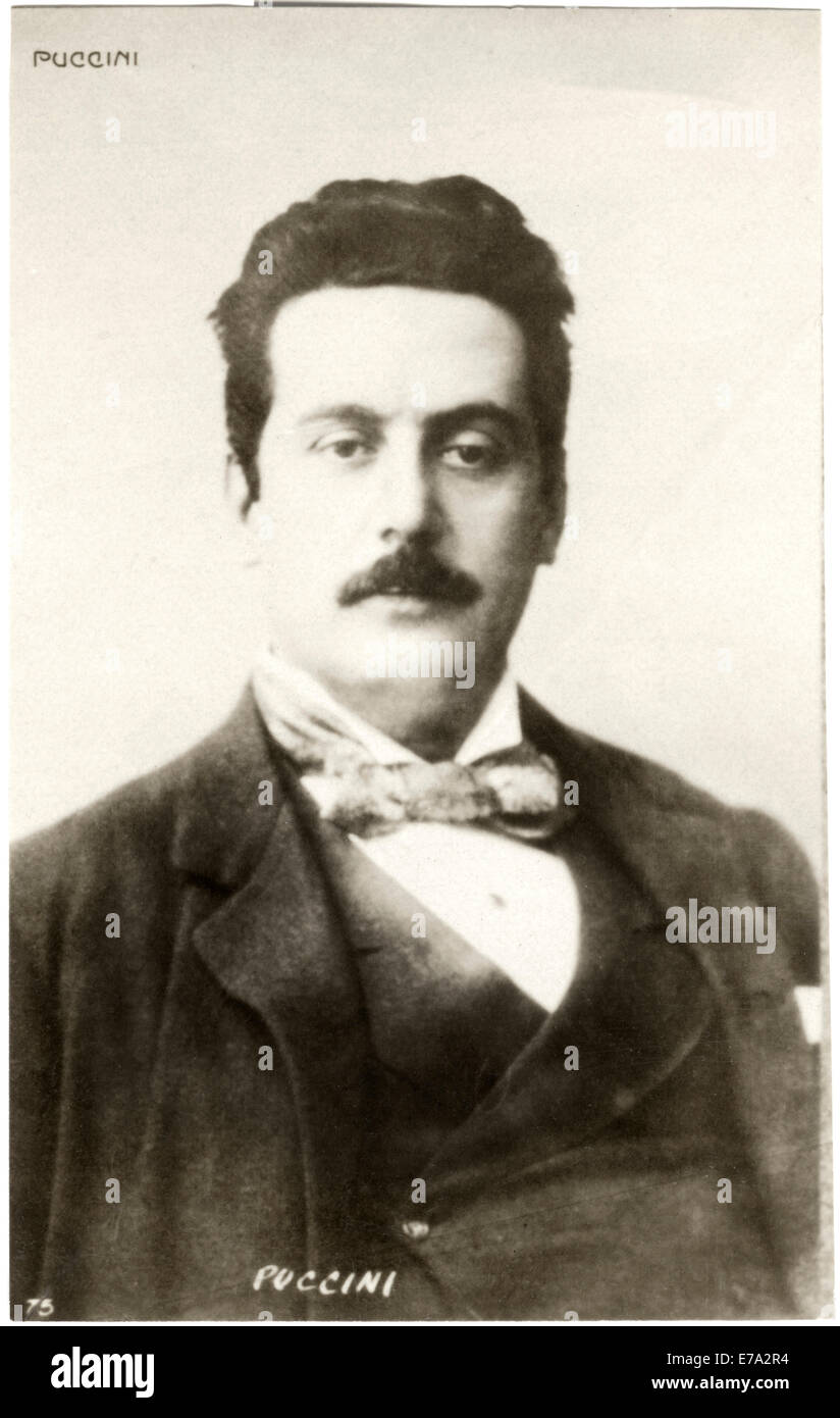 Giacomo Puccini (1858-1924), Italian Opera Composer, Portrait, circa 1900 Stock Photo
