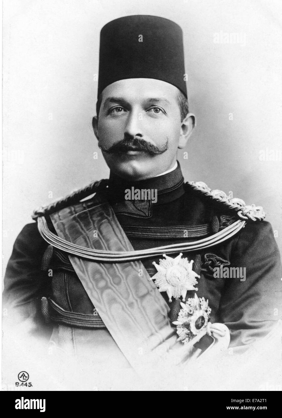 Abbas II Hilmi Bey (1874-1944), Last Khedive of Egypt and Sudan, Portrait, circa 1915 Stock Photo