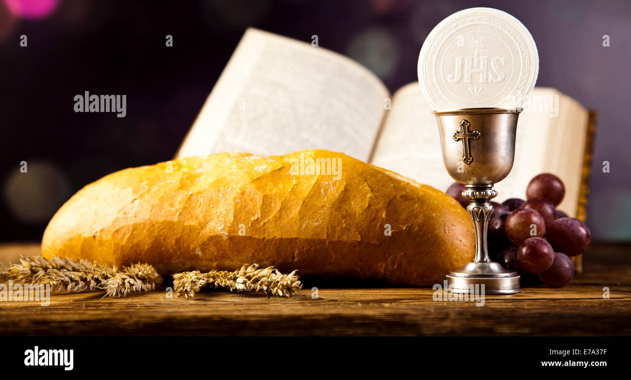 holy communion bread wine stock photo 73366147 alamy