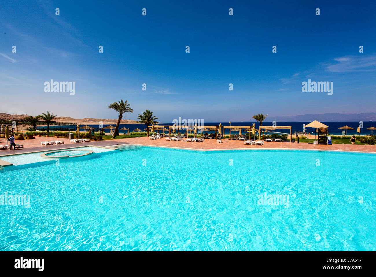 Tala Bay, Aqaba, Jordan. Luxury Beach Resort Stock Photo