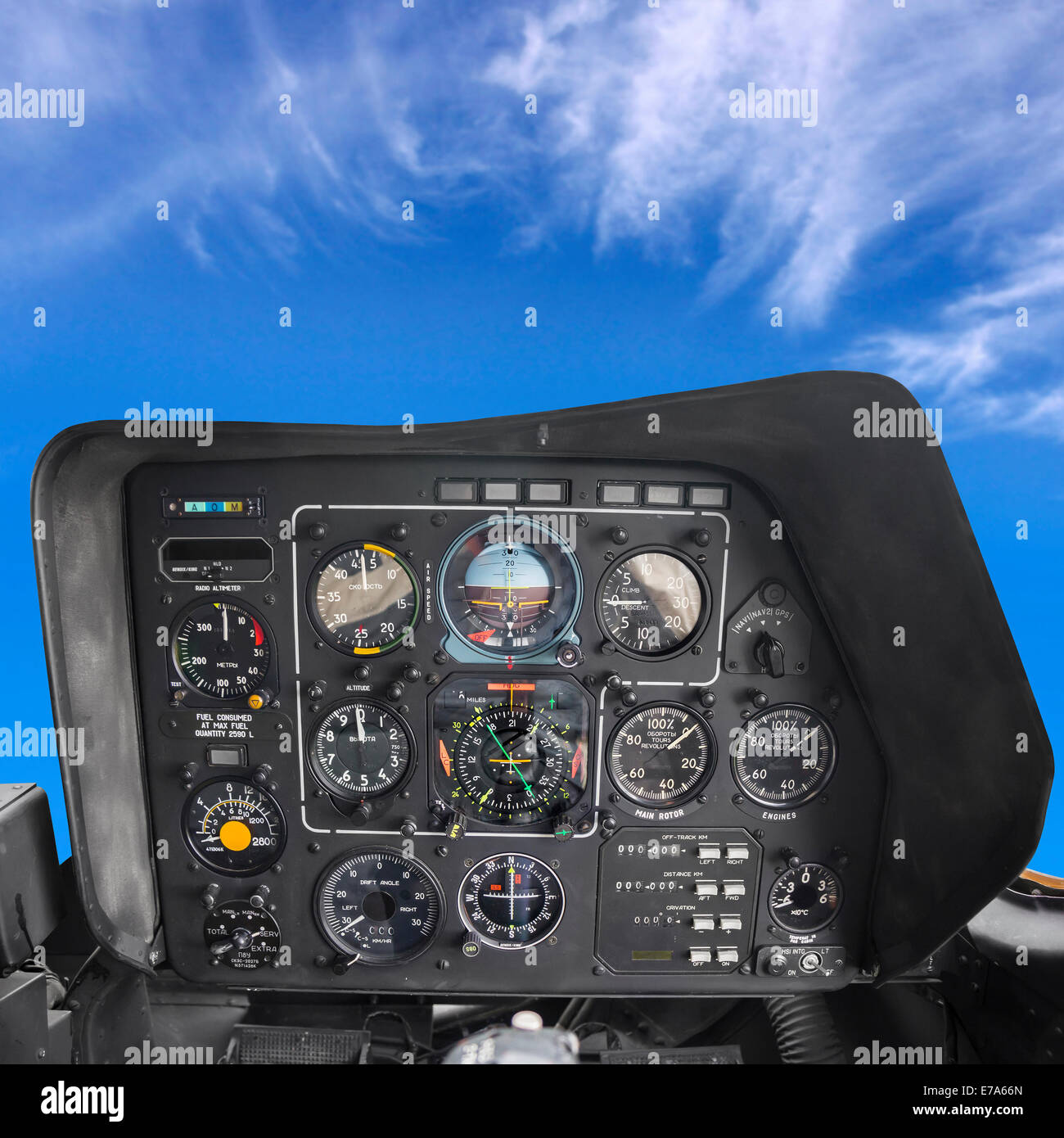 Helicopter control panel hi-res stock photography and images - Alamy