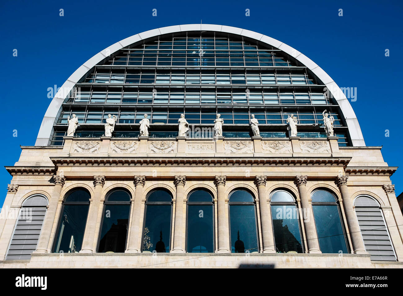 Famous opera house in Lyon, France Stock Photo