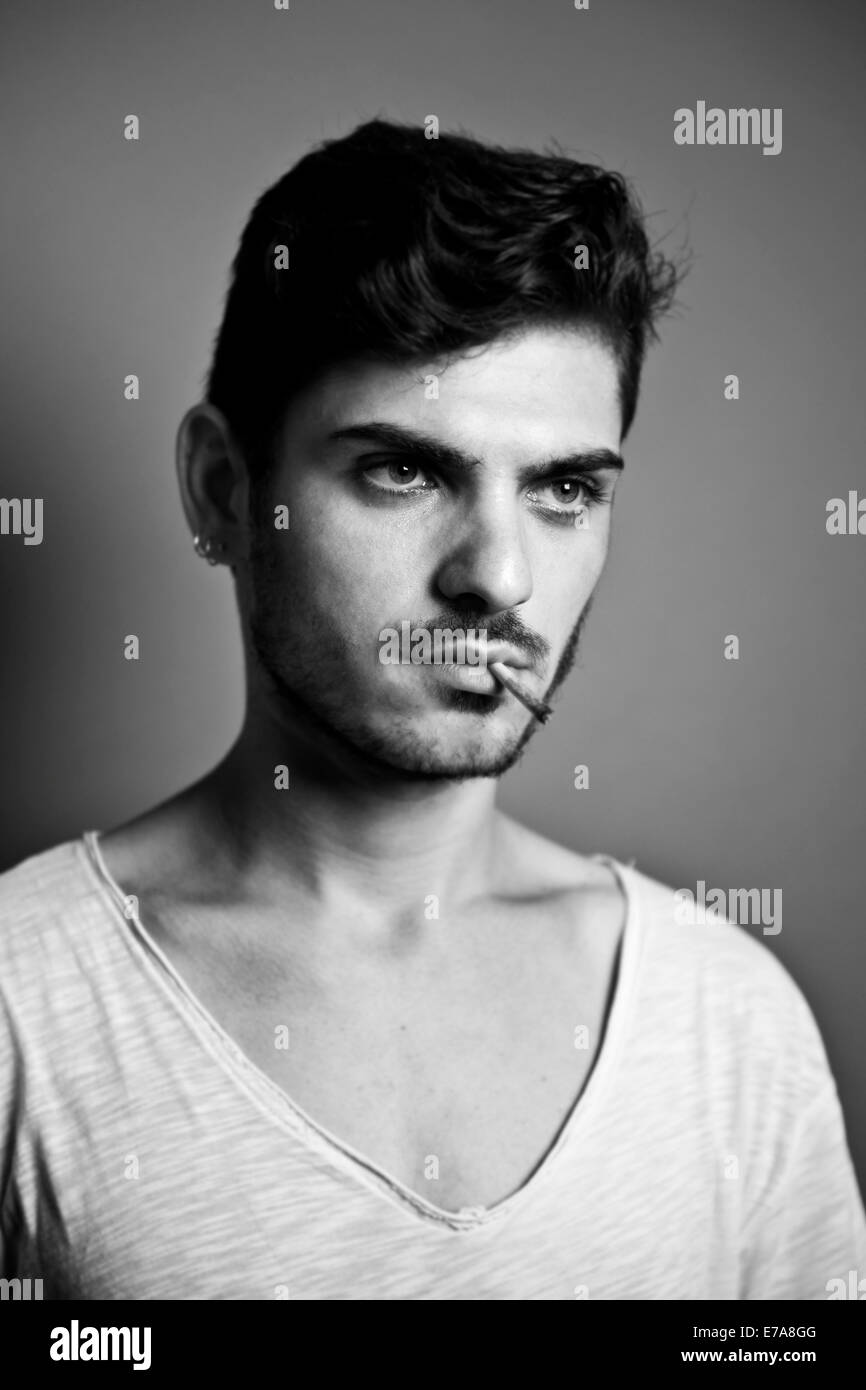 Portrait of a young man Stock Photo - Alamy