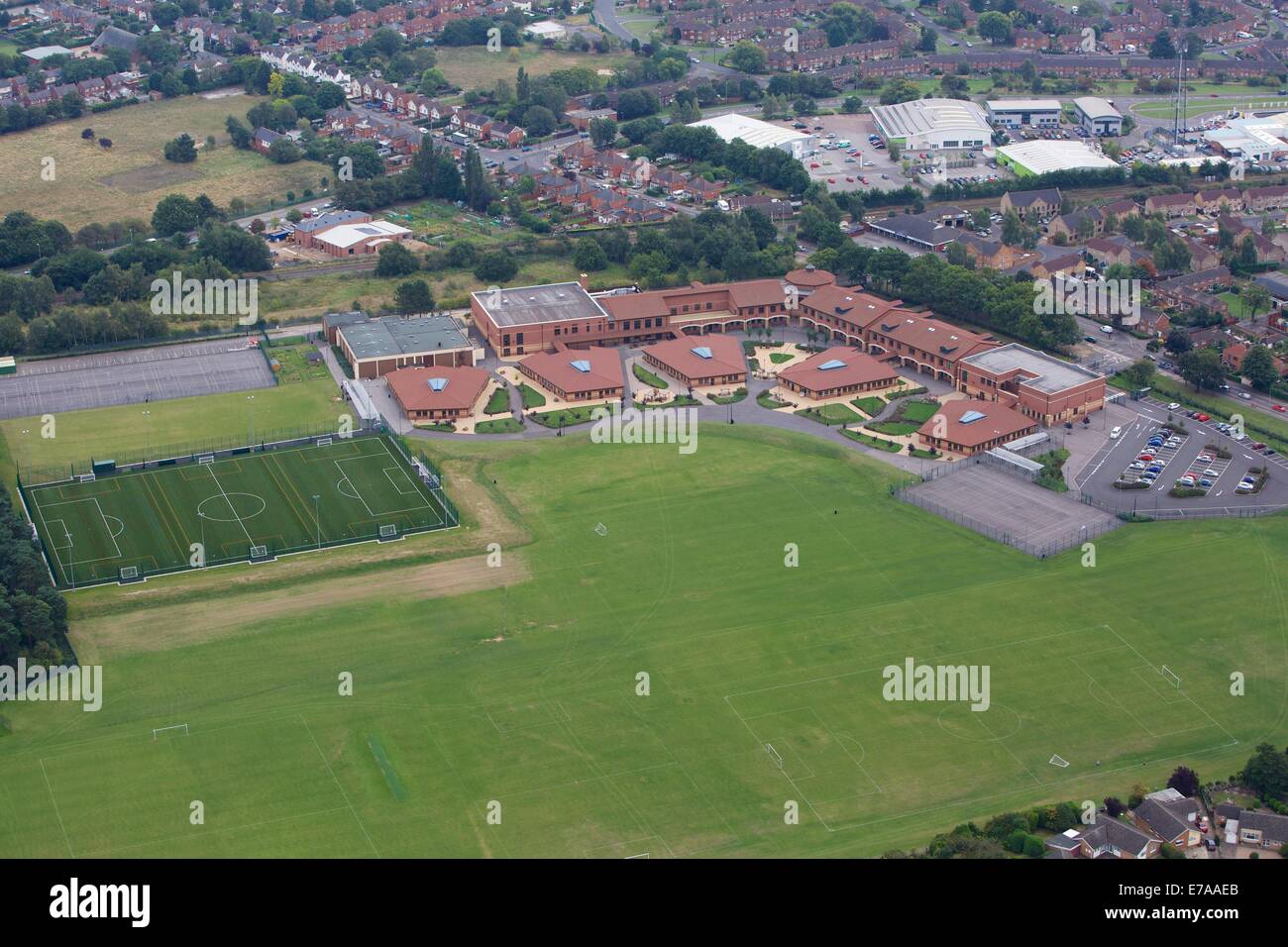 aerial view of The Priory City of Lincoln Academy Skellingthorpe Road