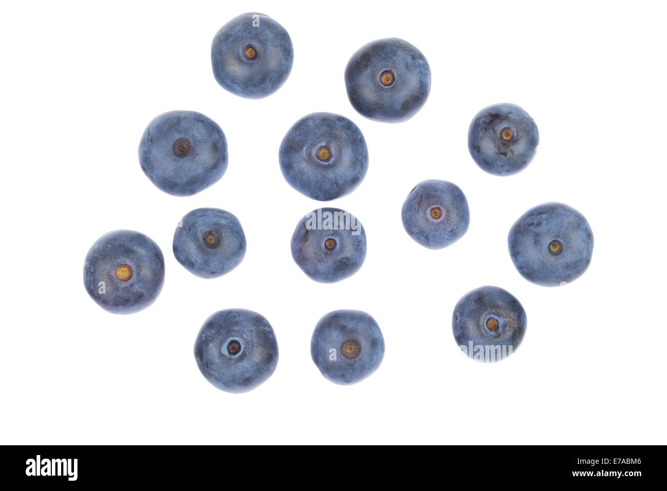 Blueberries isolated on a white background Stock Photo