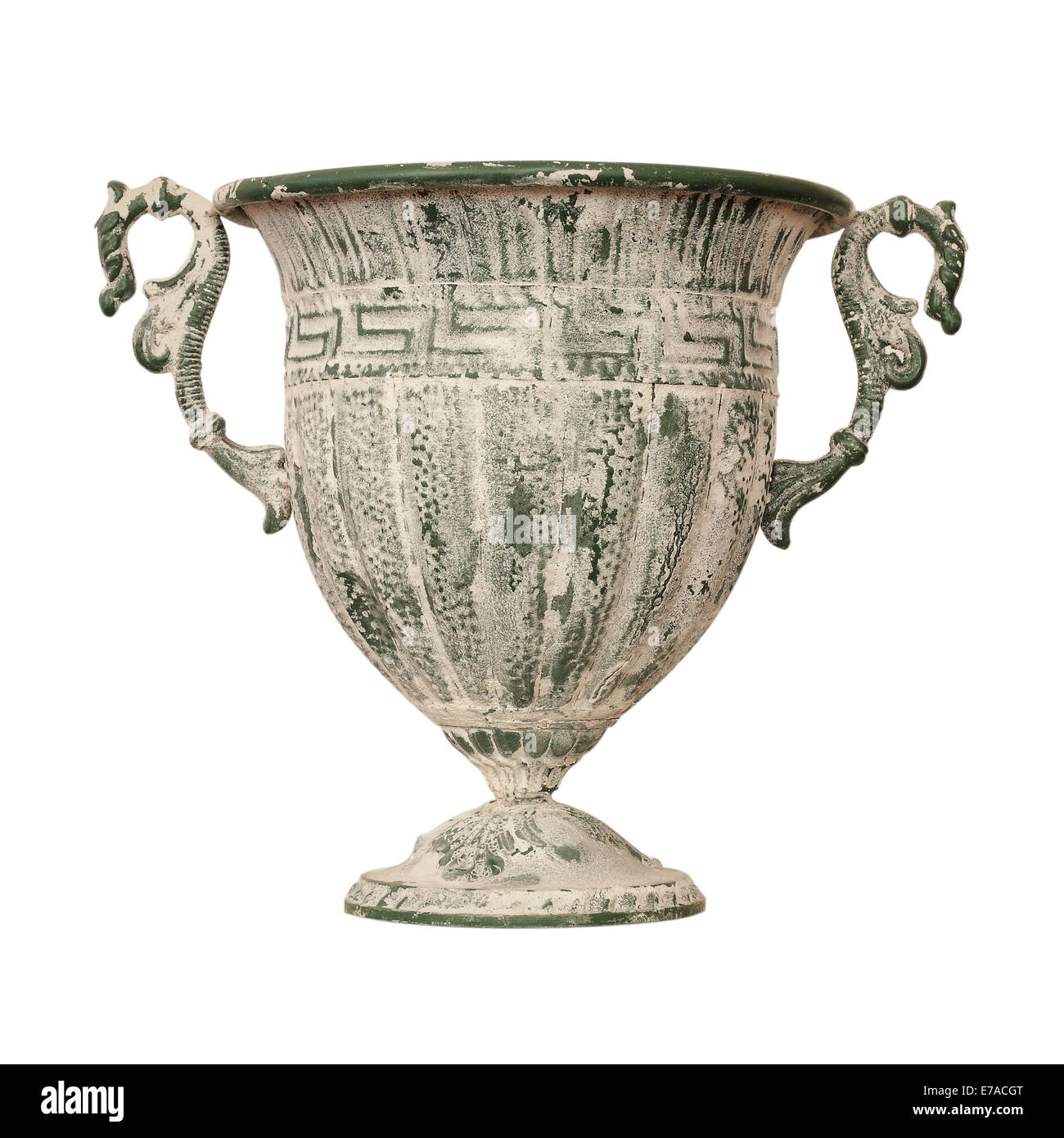 Ancient antique vase on a white background Stock Photo - Alamy