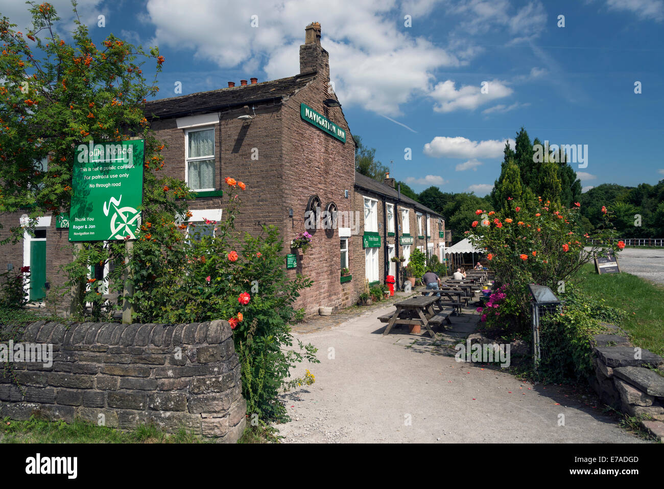 Navigation Inn a public house on the Peak forest canal Whaley Bridge