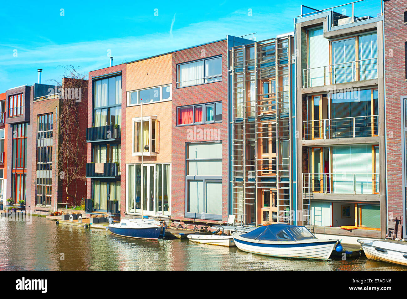 Zeeburg - modern luxury district of Amsterdam. Netherlands Stock Photo