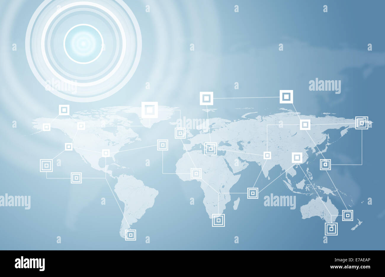 Network, graphs, circles and world map Stock Photo Alamy