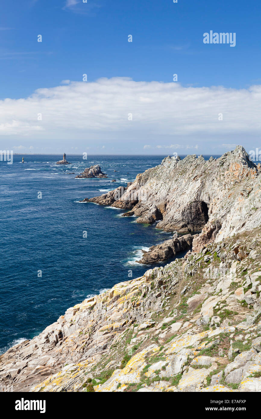 Pointe du Raz, Cap Sizun Peninsula, Département Finistère, France Stock Photo