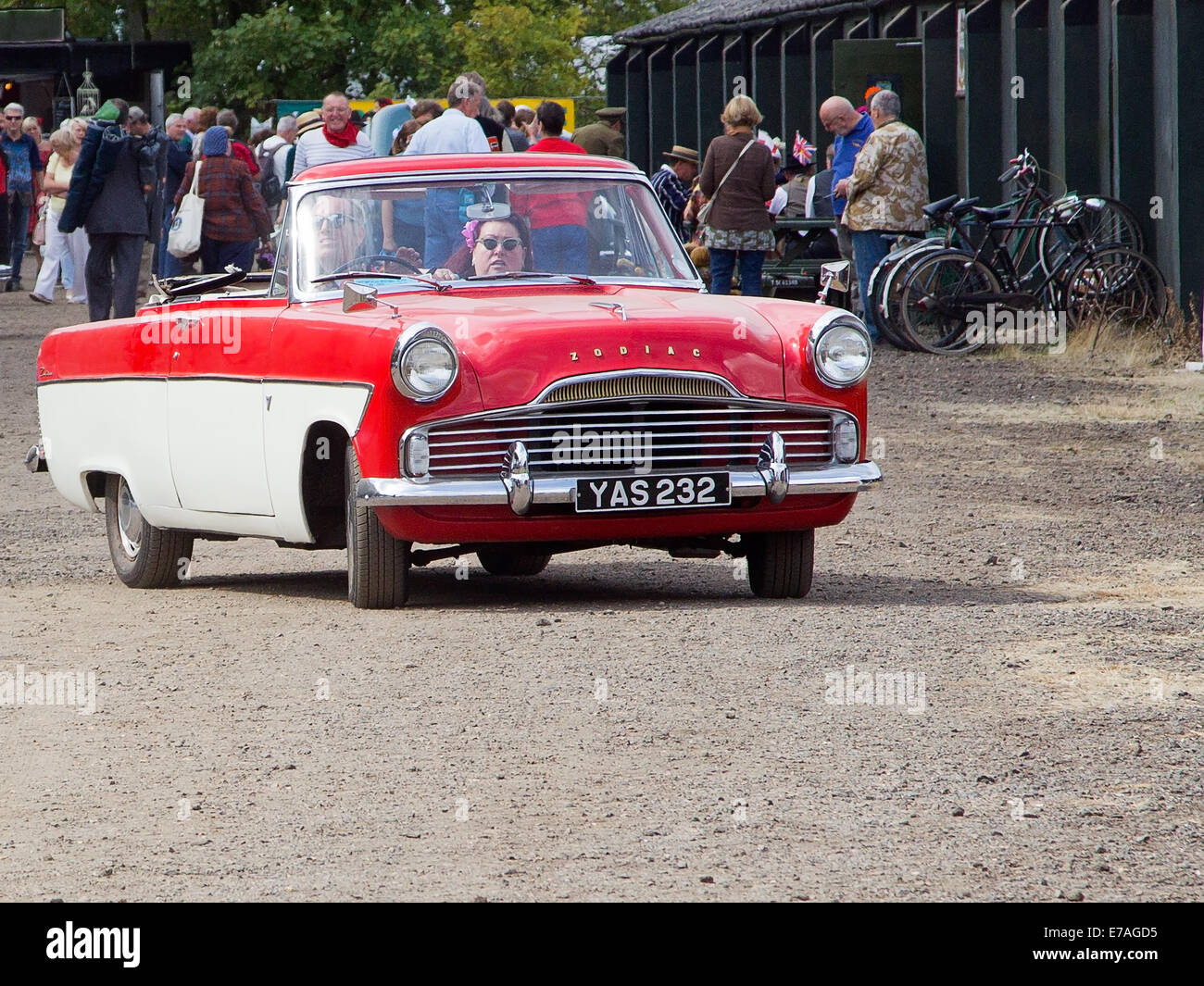 1950s British Ford Zodiac 2 door convertible Stock Photo Alamy