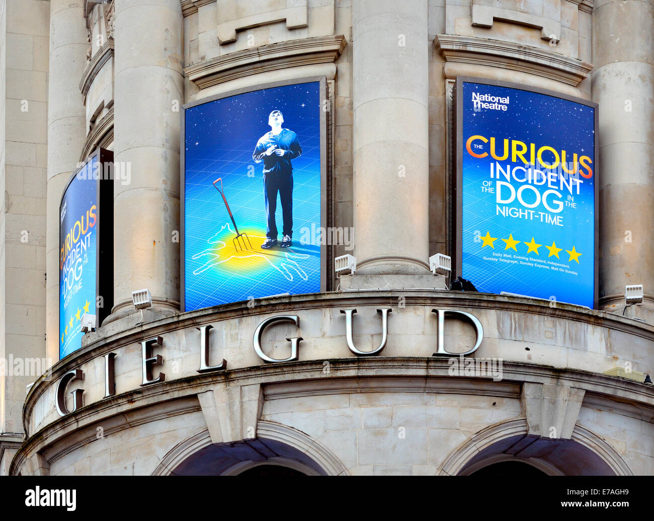 London, England, UK. 'Curious Incident of the Dog in the Night-time' at the Gielgud Theatre, Shaftesbury Avenue, 2014 Stock Photo