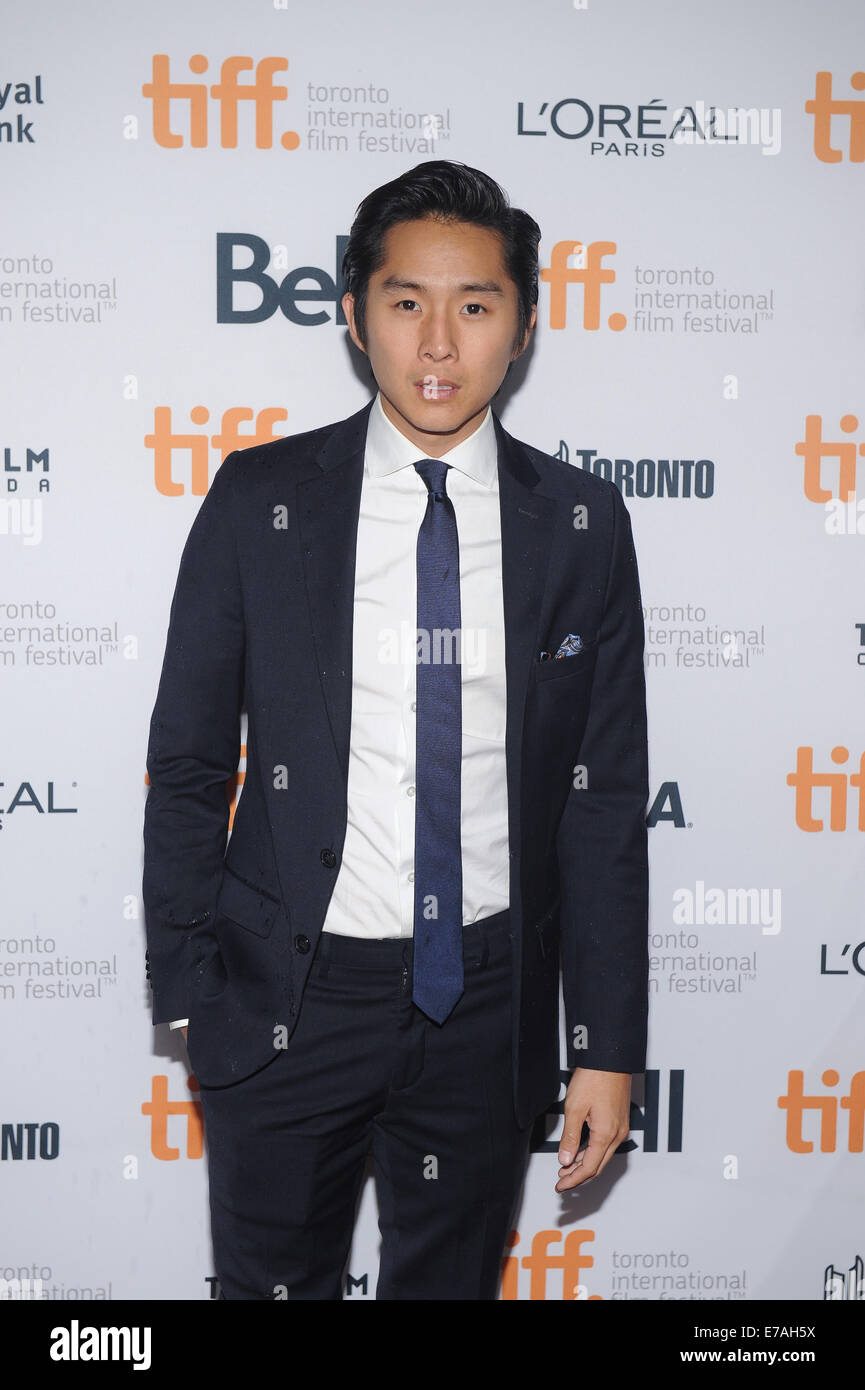 Toronto, Canada. 10th September, 2014. Actor Justin Chon  attends the 'Revenge Of The Green Dragons' premiere during the 2014 Toronto International Film Festival at Ryerson Theatre on September 10, 2014 in Toronto, Canada. Credit:  Igor Vidyashev/ZUMA Wire/Alamy Live News Stock Photo