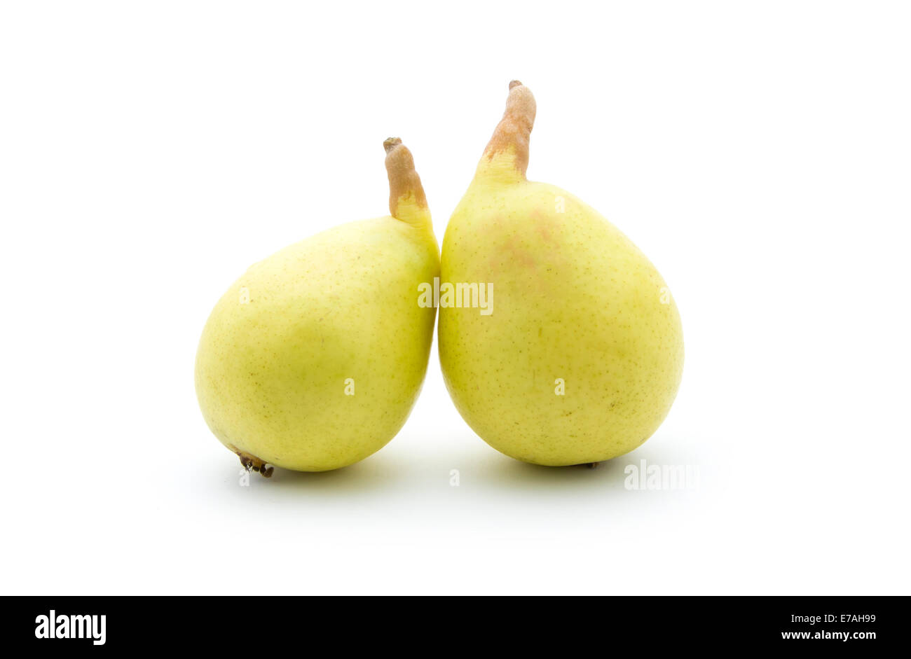 yellow pear isolated on white background Stock Photo