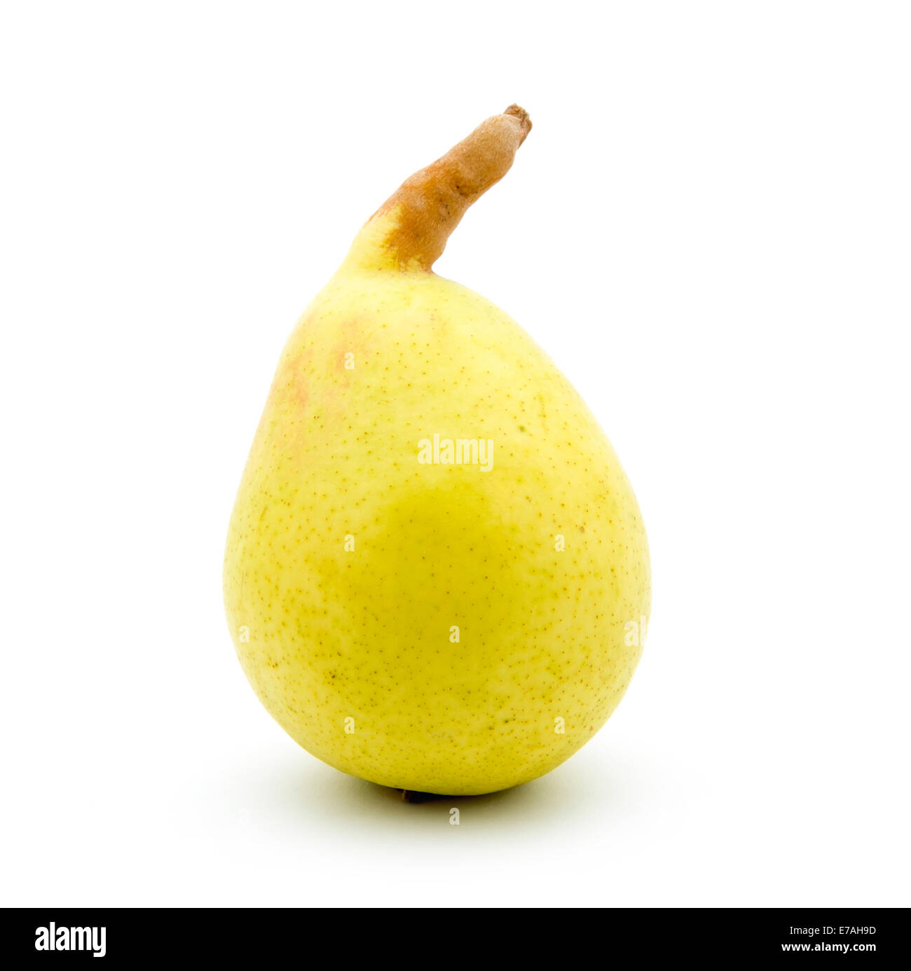 yellow pear isolated on white background Stock Photo