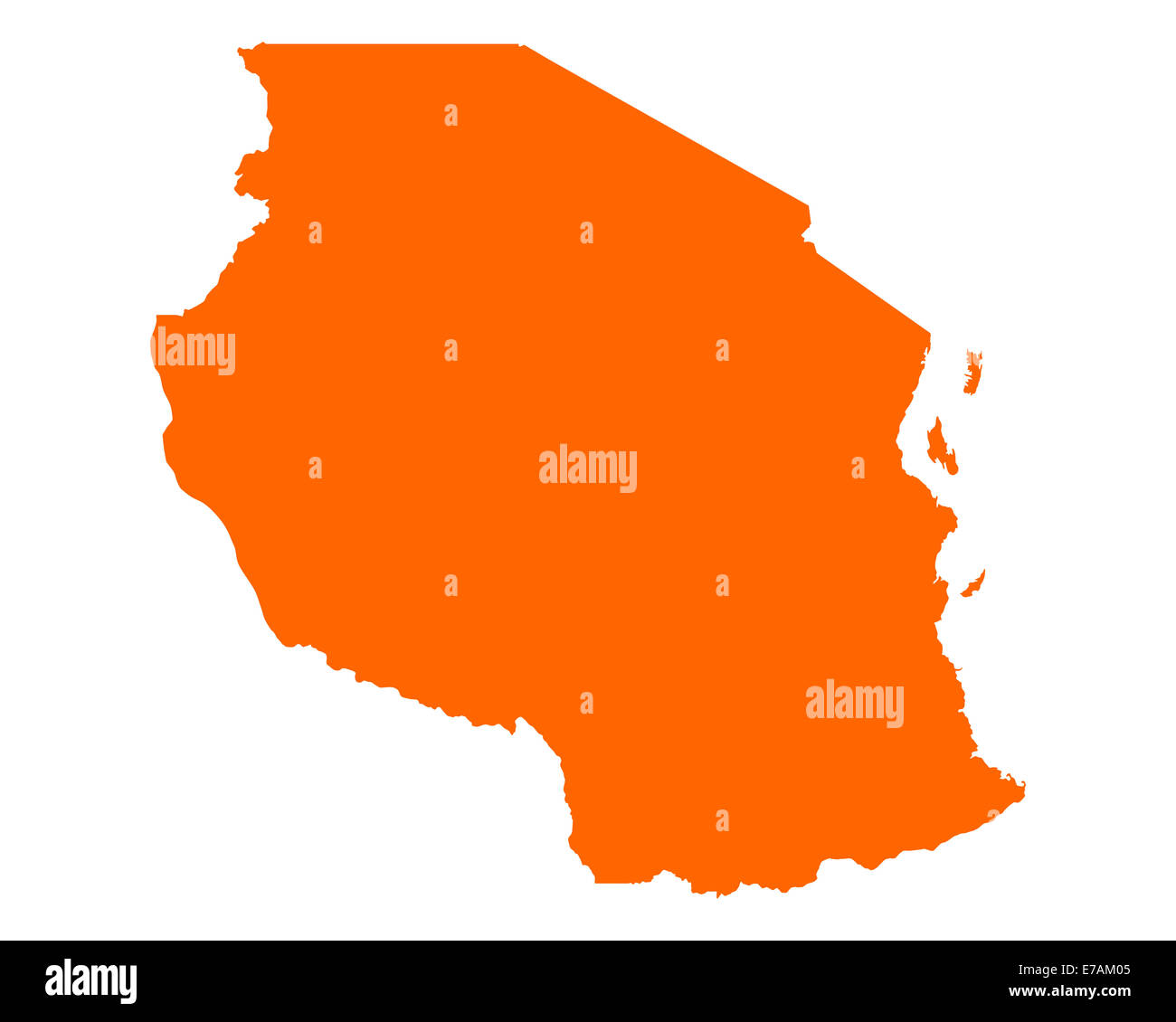 Map Of Tanzania High Resolution Stock Photography and Images - Alamy