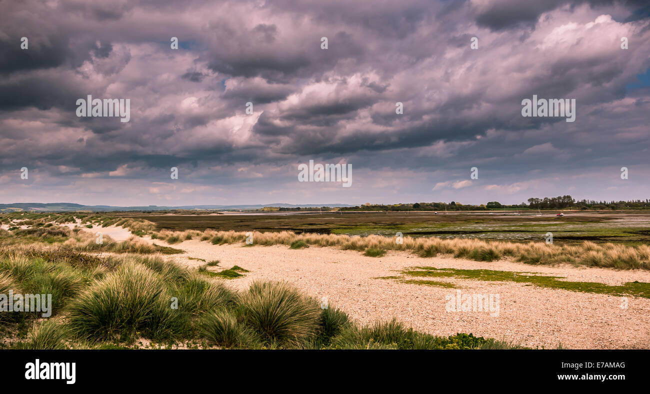 A view of East Head Wittering Chichester Harbor West Sussex South East England United Kingdom Stock Photo