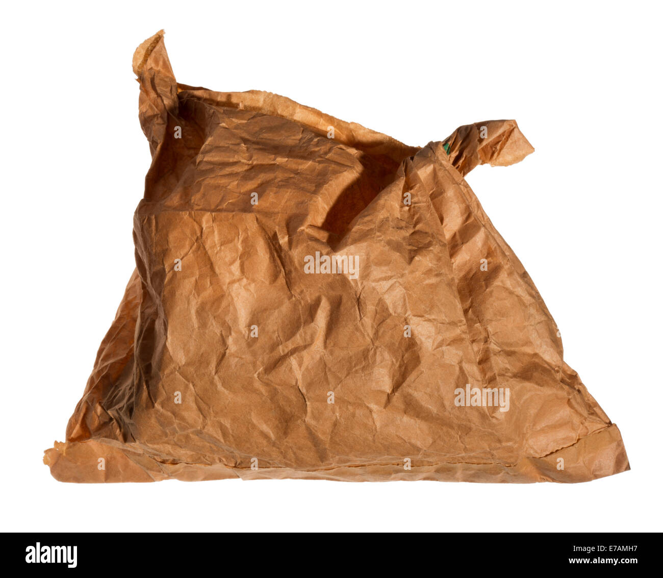 Old fashioned brown paper bag Stock Photo