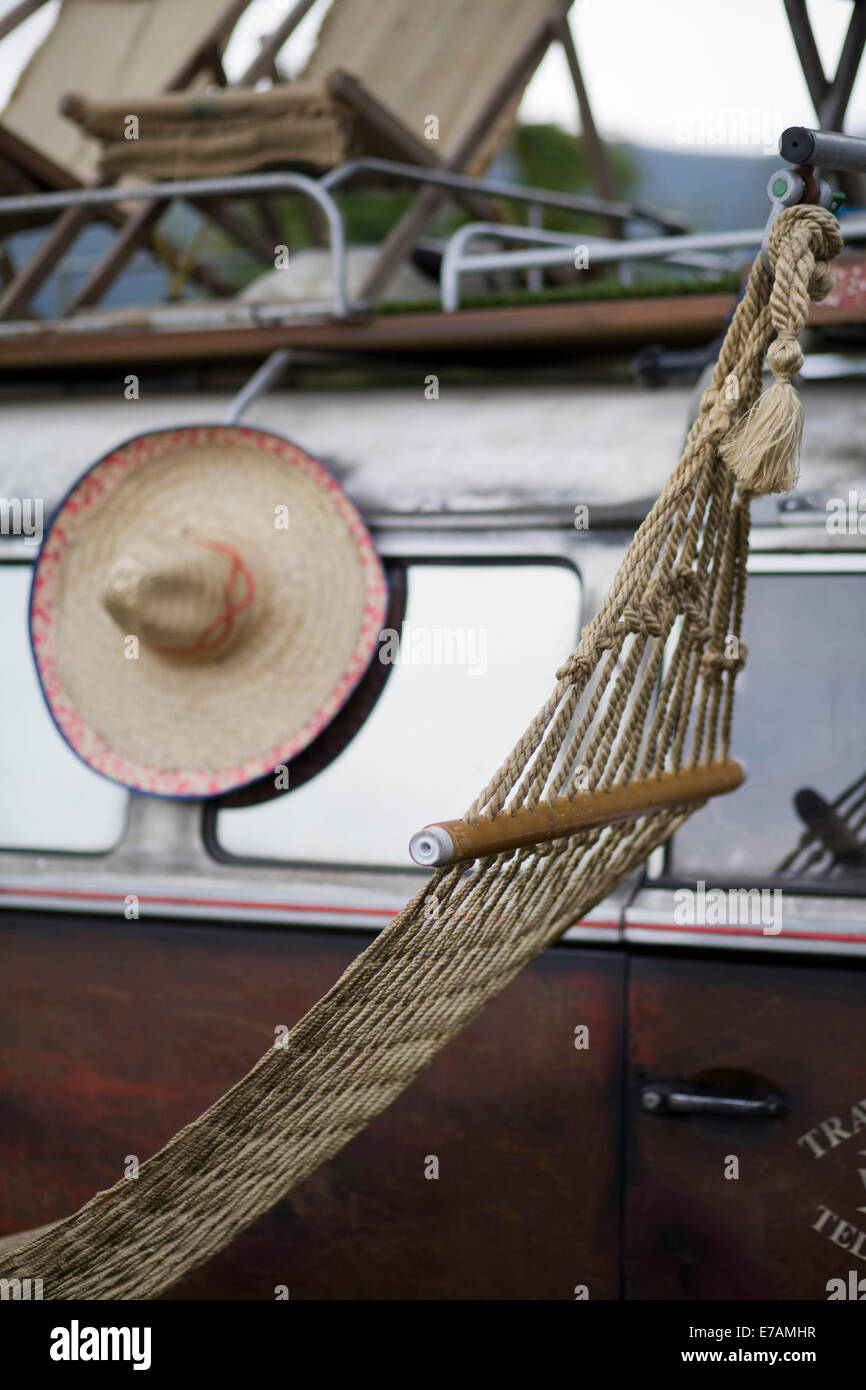 Rusty VW Rat Split Screen Volkswagen camper van Stock Photo - Alamy