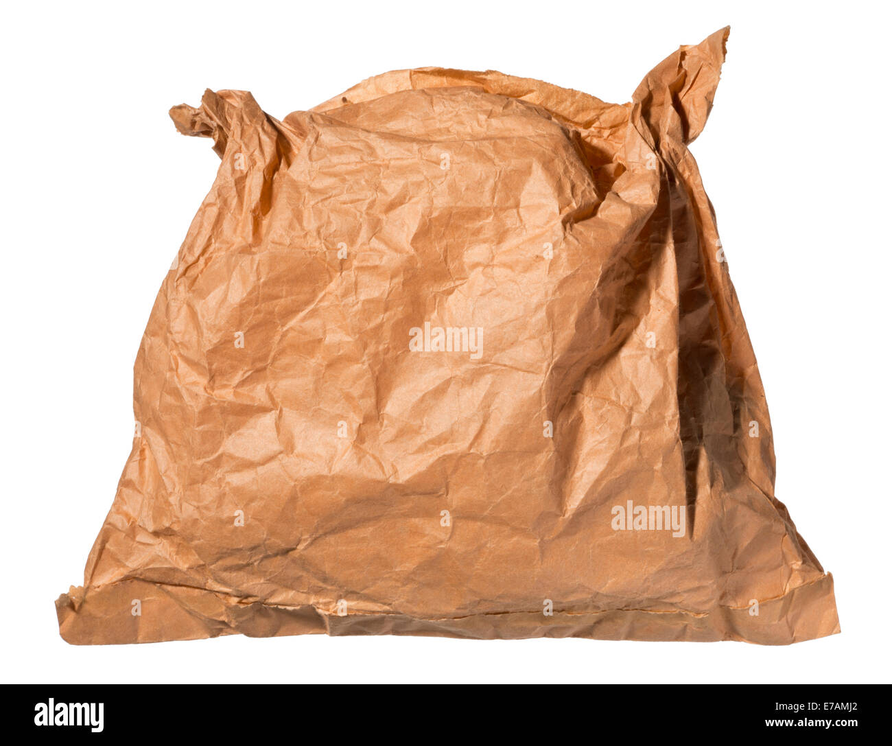 Close Up Large Hole at the Bottom of the Bag, Brown Paper Bag with Damage  Hole on White Background Stock Photo - Image of aged, detail: 193668854